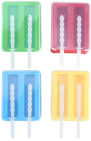 Heladera, Durable Helado Rojo + Azul + Verde + Amarillo con Tapa para Pudín para Paleta para Pastel