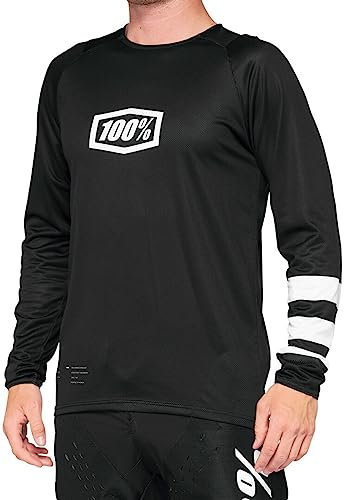 100% MTB-Jersey Langarm R-Core Schwarz Gr. S