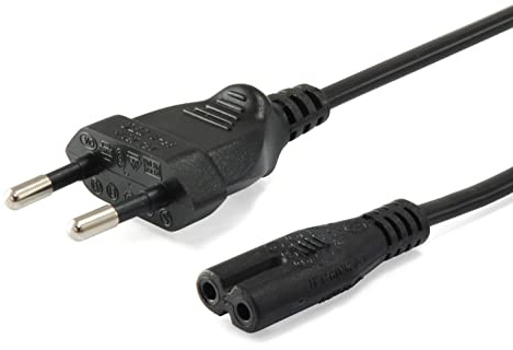 Equip 112161 IEC-Stromkabel C7 auf 2-pin 3 m Stecker/Buchse schwarz