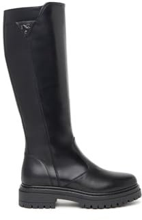 Nero Giardini I411837D Stivali Donna in Pelle - Nero 36 EU