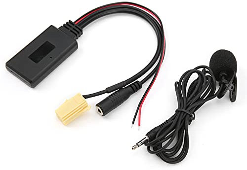 Cavo AUX Bluetooth, Adattatore Cavo AUX Bluetooth 5.0 con Microfono Vivavoce di Ricambio per Fiat 500/Grande Punto/Qubo/Fiorino