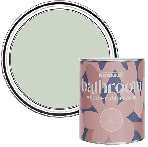 Rust-Oleum Green Moisture Resistant Bathroom Wood and Cabinet Paint in Matt Finish - LAUREL GREEN 750ML