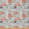 Weihnachtsstoff Meterware Hirsch Weihnachtsmann Geschenk Polsterstoff Elch Schneemann Weihnachtsbaum Dekor Waschbär Drinnen Draußen Stoff Plaid DIY Kunst Wasserdichter Stoff Rot Blau 460 x 150 (HxB)