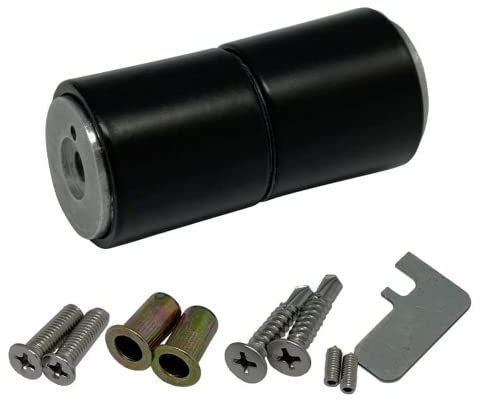 Black Bi-fold Door Magnets Hold Back Catch Magnet Folding Doors Holder Round 65mm Diameter High Quality