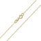 Amberta Allure Women 9 Ct Yellow Gold Chain Necklace: 1.1 mm Singapore Chain - 14 inch