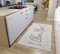 Hanse Home Bon Appetit de lusso Läufer Teppich – Küchenteppich Küchenläufer mit Schriftzug, rutschfest Pflegeleicht Robust, ÖKO-TEX Teppichläufer für Küche, Flur, Esszimmer – Creme Grau, 92x150cm