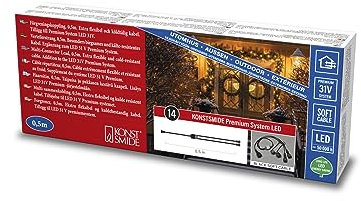 Konstsmide LED Premium System Verteiler, 1 Eingang / 2 Ausgänge, 31V Elektronischer Außentrafo (IP67), schwarzes Soft-Kabel - 4902-007