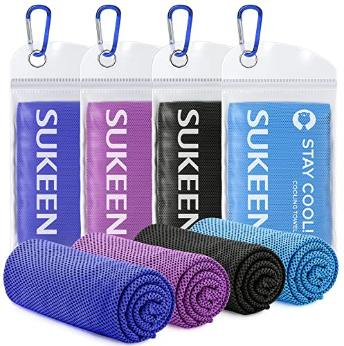 Kühltuch Set, kühlendes Handtuch Kühltücher Hals, Handtuch kühlend, Cooling Towel, Kühltücher Sport, Kühlendes Tuch, Eishandtücher für Wandern, Laufen, Tennis, Reisen,