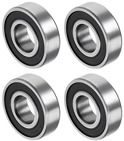 QUARKZMAN 6204-2RS 20x47x14mm Kugellager x 4Stk Chromstahl für DIY-Projekte Werkzeuge mit hoher Härte Doppelt versiegelt