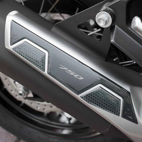 labelbike - Adesivo in Resina Gel 3D protezione marmitta moto compatibile con Honda Transalp XL750 2023