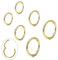 Ohrringe Gold Set, dünn Titan Ohrringe Damen Herren Nasenring 18G Septum Helix Tragus Conch Piercing Hypoallergen Knorpel Lippenpiercing Nasen Goldene Schmuck 6mm/8mm/10mm