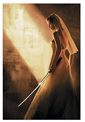 SORECI Filmposter Kill Bill 013, Wandkunst, Dekor, Bild für Wohnzimmer, Schlafzimmer, Dekoration, ungerahmt, 30 x 45 cm