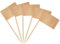 AhfuLife 100 Stück Leere Zahnstocher Flaggen, Kraft Papier Fahne Klein DIY Cocktail Zahnstocher für Lebensmittel Kuchen Buffet Käseplatte Vorspeisen Cupcake Toppers Toothpick Partyzubehör Pub Deko