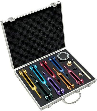SVRITE Chakra-Stimmgabel-Set, Chakra-Stimmgabeln Zur Heilung mit Stimmgabel-Aktivator, Zur Heilung, Erhaltung Des Körpers
