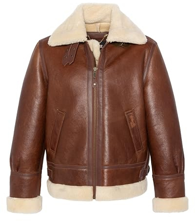 Schott NYC LC1259 - Chaqueta de piel, color moka XL, moca, Talla única