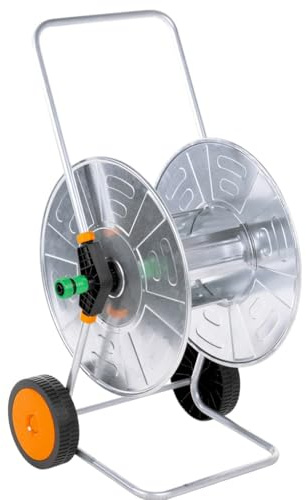 vidaXL Schlauchwagen für 110 m 1/2 oder 80 m 3/4 Schlauch Stahl