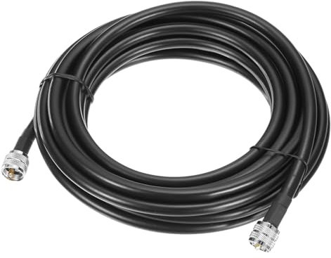 QUARKZMAN Cavo Coassiale UHF Maschio PL-259 a UHF Maschio PL-259 Bassa Perdita RG213 Coax Ponticello Cavo 7.6m/24.9ft