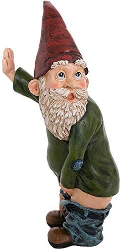 Garden Gnomes Ornaments,Garden Gnomes Peeing,Waterproof Funny Statue Ornaments,Rude Garden Outdoor Decoration for Patio Yard Lawn Porch