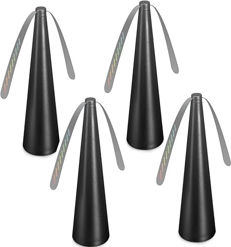 Aeratore per mosche, repellente per mosche, zanzare, portatile, per tavolo, terrazza, ristorante, batteria necessaria (4, nero)