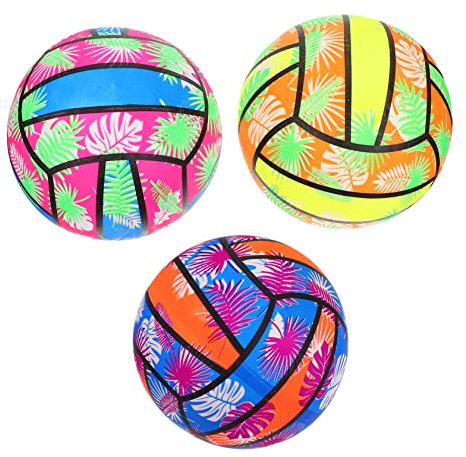 MUSISALY Pallavolo Gonfiabile in PVC Giocattolo da Beach Volley Set di 3 Palle per Ragazzo Ragazza Colore Casual