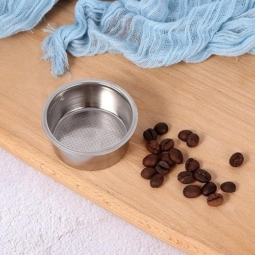 Vaso de filtro robusto de acero inoxidable de 51 mm para cafeteras Breville & Krups