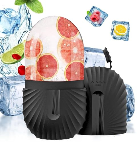 Silikon Ice Roller Gesicht, Facial Eisroller Augeneis Gesichtsbehandlung, Anti-Falten, reduziert Schwellungen, verbessert die Hautelastizität, Schwarz