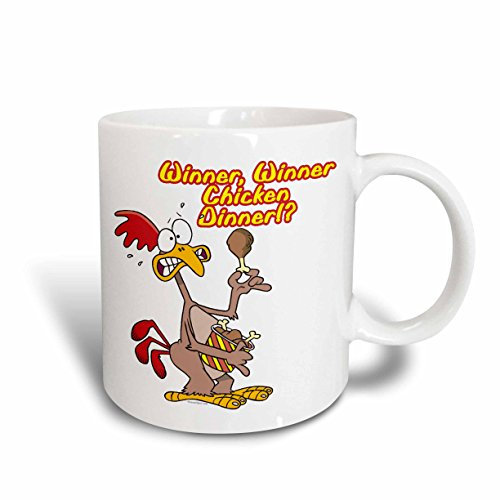 Tasse Modern Kaffeebecher 330Ml, Gewinner Chicken Dinner Ironie Humor Becher Mit Henkel Für Arbeit Kaffeeliebhaber Tee