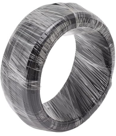 Phefop Schwarz Rostbeständiges Bonsai -Aluminiumdraht für Stabile Formgebung, für Gartenbaubegeisterte, 1000g (1,0 mm)