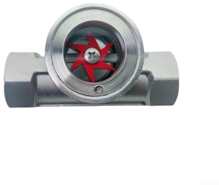 Durashmall Edelstahl 304 Schauglas Wasserdurchflussanzeiger für Pipeline Beobachtung DN10 bis DN50 Innengewinde Design für horizontale oder vertikale Installation geeignet für (DN20)