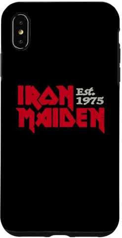 Hülle für iPhone XS Max Iron Maiden Logos On Black