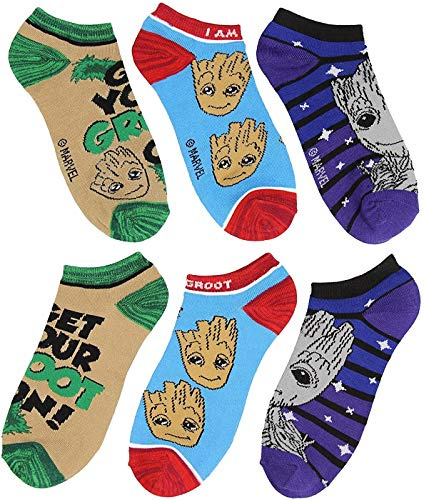 Offiziell lizenzierte Wächter der Galaxie Ich bin Groot Ankle Socken 3 Pack