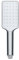 Wenko Soffione doccia Automatic Cleaning Cromo - Doccetta a mano con impugnatura universale con sistema anticalcare autopulente, ABS, 5.8 x 23.5 cm, Argento lucido, multicolore