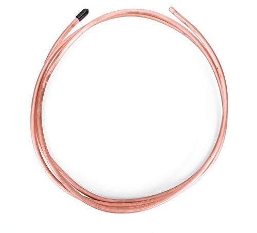 Copper Tube Coil for Air Conditioner, 2m Length, 6mm OD, 4.8mm ID, C1100 T2 Soft Tubing