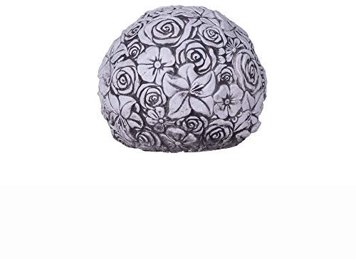 ANTYKI24 Deko Kugeln mit Gartendeko Modern Stil, Einzigartige Deko Kugeln Garten, 23cm Höhe, 27cm Breite, 27cm Tiefe, 20kg Steinguss - Ideal für Naturfreunde und Rustikalen Liebhaber