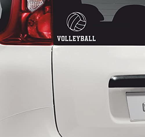 Volleyball-Aufkleber für Volleyball, Zubehör für Volleyball, Aufkleber für Auto, Zimmer, Motorrad, PC, Computer, Vinyl, Farbe wählbar, Artikelnummer: 0071 (Grau 74)