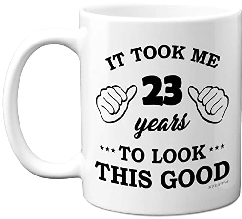Stuff4 23rd Birthday Gifts for Women and Men, Birthday Mug for 23 Year Old | 11oz Ceramic Dishwasher Safe, His or Her Special Day, Made in The UK