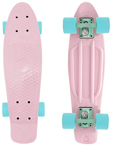 Penny- Skateboard 7-BRAND (PINK Sky) 55x14,5x9,5/13cm Alu-Achse (69903)