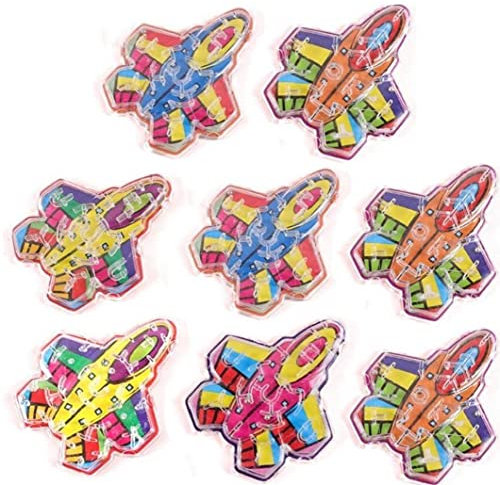 Vepoty Mini Flugzeug Maze Puza Puzzle Games 8 Pcs Intelligenz Labyrinth Spielzeug Interactive Labyrinth Bildungshandwerk Spielzeug Für Kinder
