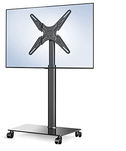 TV Mount Stand TV Stand Home Floor-to-Ceiling 55-inch TVs Rack Office Large Display Screen Universal Bracket Mobile LCD TVs Stand with Wheels TV Shelf (Size : A) Happy house