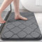 Homaxy Memory Foam Badezimmerteppich rutschfest Badematte Weich Badteppich Saugfähige Badvorleger Waschbar Pflegeleichte Duschvorleger - 60 x 90 cm, Dunkelgrau