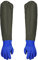 aghoer Teichhandschuhe Lang wasserdichte Handschuhe-Aus Gummi, 1 Paar Teichhandschuhe, 70cm Lang PU Sandstrahlen Wasserdicht Arbeitshandschuhe