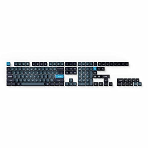 Keychron Tastenkappen Double-Shot KSA PBT Keycaps, Dark Gray and Grayish Blue Full Set