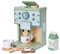 Donmills Kids Wooden Toys Toddler Pretend Play Kitchen Accessories Green Coffee Maker Espresso Machine Playset Montessori Kitchen Toy Gift Age 3+ for Girls and Boys