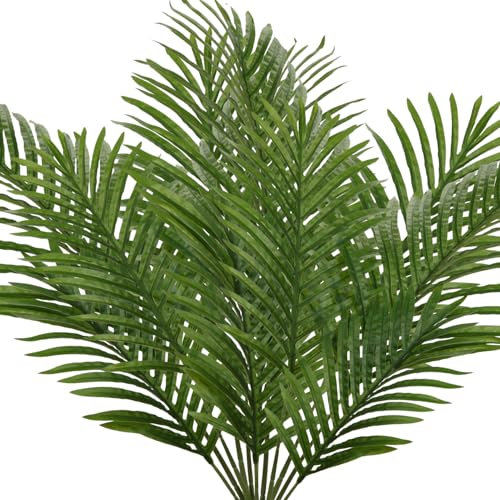 Briful Künstliche Palmwedel Kunstpflanze Palme Textilpalmwedel Künstliche Pflaze (Green, Type #5)