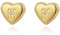 Joo&Rind Herz Ohrringe Gold mit Buchstaben 18K Vergoldet Ohrstecker Ohrringe Damen Edelstahl Hypoallergene Wasserfeste für Frauen Schmuck Geschenke