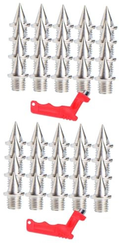 HANABASS 2 Sets Schuhspikes Trailrunning-Schuhe Track-Spikes Zum Laufen Austauschbare Schuhspikes Sportschuhe Spikes Schuhe Nägel Laufsneaker Herren Damen Stollen Harter Stahl