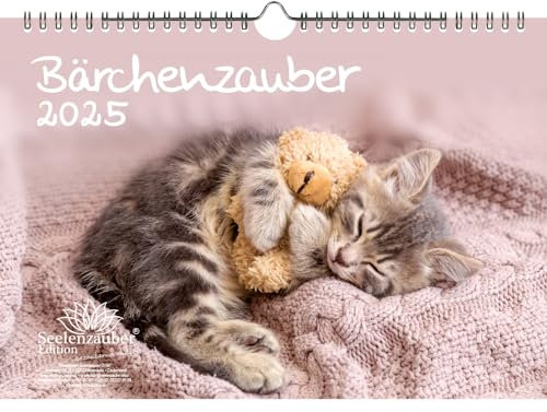 Bärchenzauber DIN A4 Kalender für 2025 Teddy und Bärchen - Seelenzauber