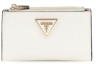 GUESS Porte-monnaie meridian slg avec porte-cartes BG877836 stone, Blanc