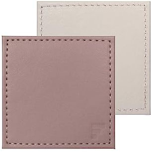 FreeForm - Duo Untersetzer Altrosa/Stein, 4er Set, Kunstleder, Modern, elegant, contemporary, Rechteckig, Groß, Glatt, Microwellengeeignet, Geschirrspülergeeignet, Tablett, Teller