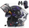 GNIUBBDB Modularer Bluetooth-Motorradhelm, DOT/ECE-Geprüft, Hochklappbarer Vollgesichts-Antibeschlag-Doppelvisierhelm, Integrierter Dual-Lautsprecher Mit Mikrofon Für Erwachsene B,XL (61-62cm)